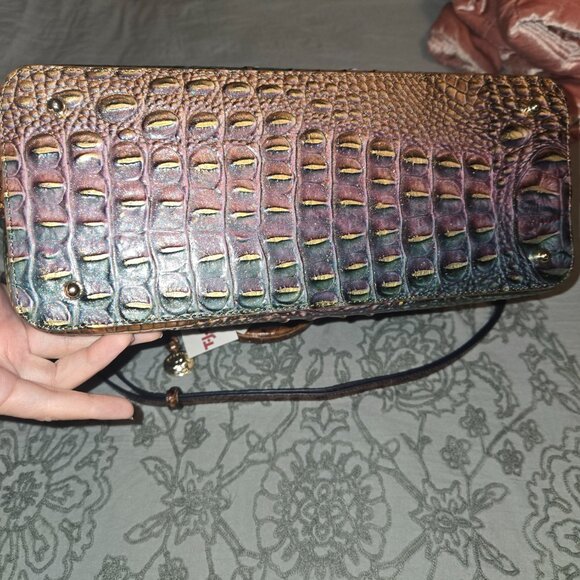 BNWT Brahmin Large Duxbury Satchel Mystical Ombre Melbourne - Picture 5 of 5